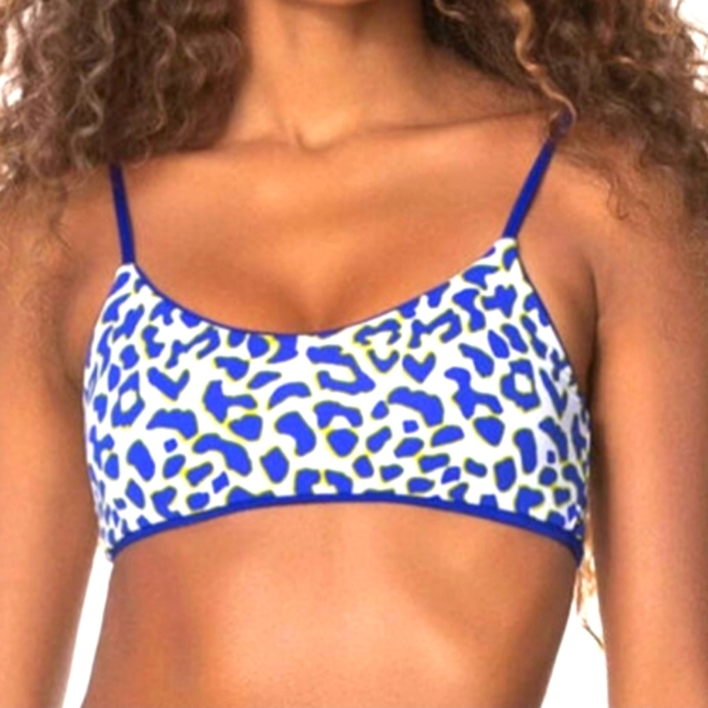 Maaji 4-way reversible brallette bikini, small top and medium bottoms